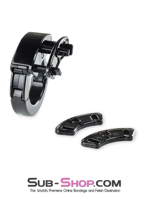 8910AX      Black Jack Adjustable Locking Male Cock Cuff Chastity Device